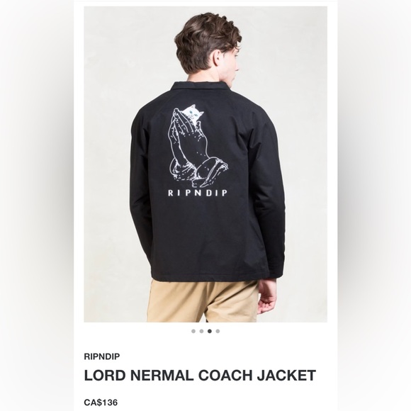 Rip N Dip Lord Nermal Coach Jacket - Picture 7 of 11